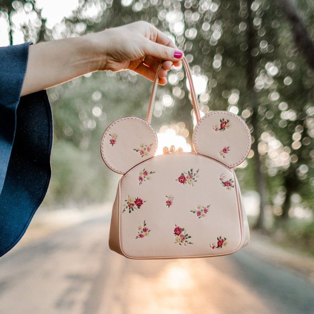 Coach Disney Minnie Mouse Pink Floral Crossbody/Handbag Purse (new)
